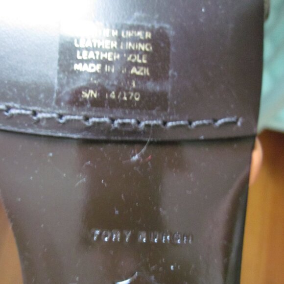 Tory Burch Split Mignon Multi Strap Flat Sandal in Orange and Gold - Picture 5 of 5